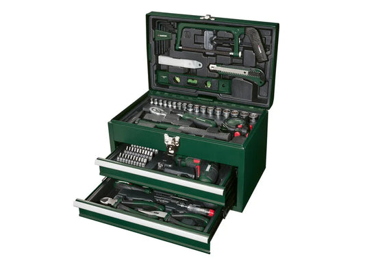 PARKSIDE® Boîte à outils en métal 4V et jeu de tournevis PWBM A1